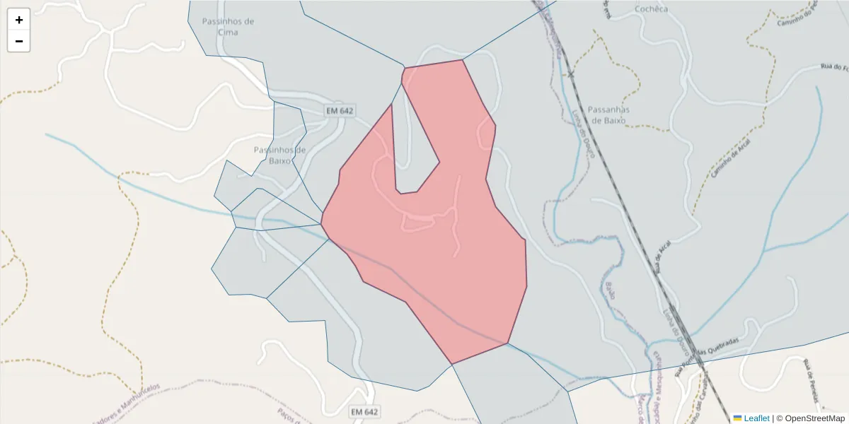 Mapa detalhado do código postal 4630-603 com limites, códigos postais vizinhos e agências dos correios