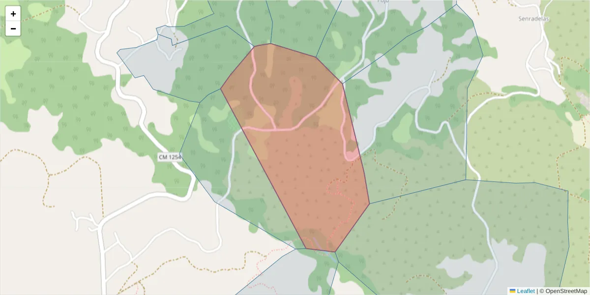 Mapa detalhado do código postal 4630-616 com limites, códigos postais vizinhos e agências dos correios