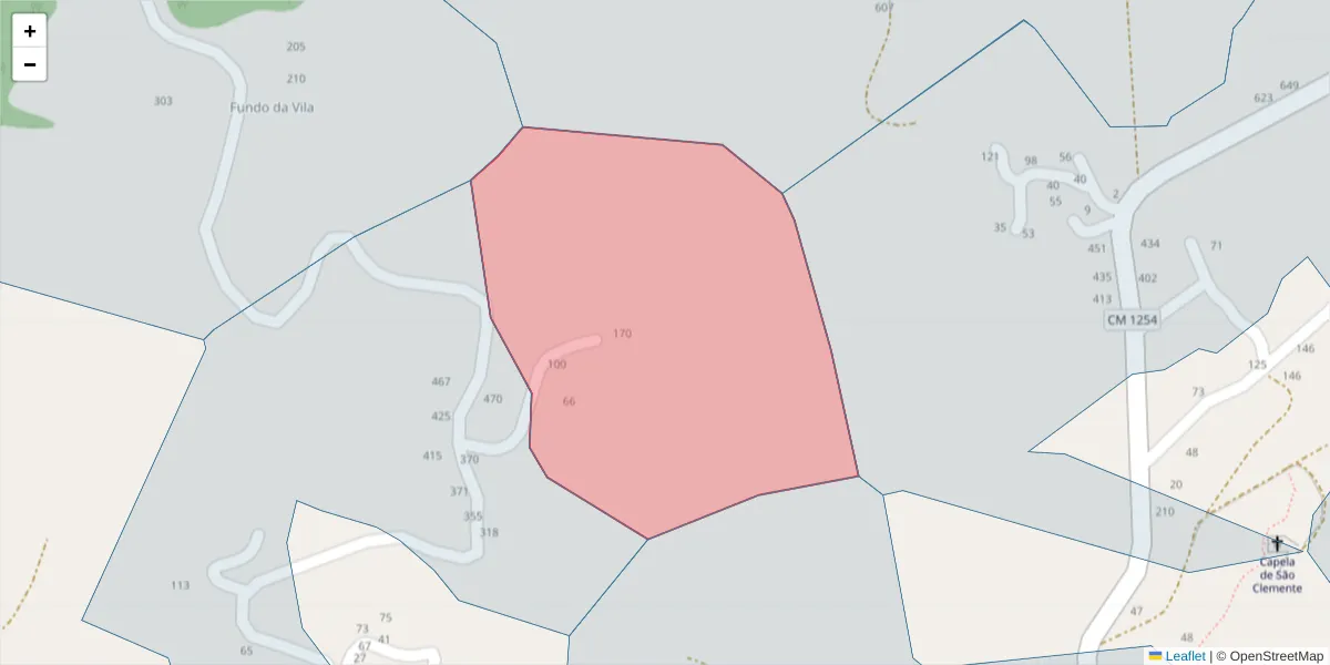 Mapa detalhado do código postal 4630-623 com limites, códigos postais vizinhos e agências dos correios