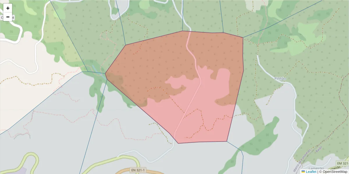 Mapa detalhado do código postal 4630-690 com limites, códigos postais vizinhos e agências dos correios