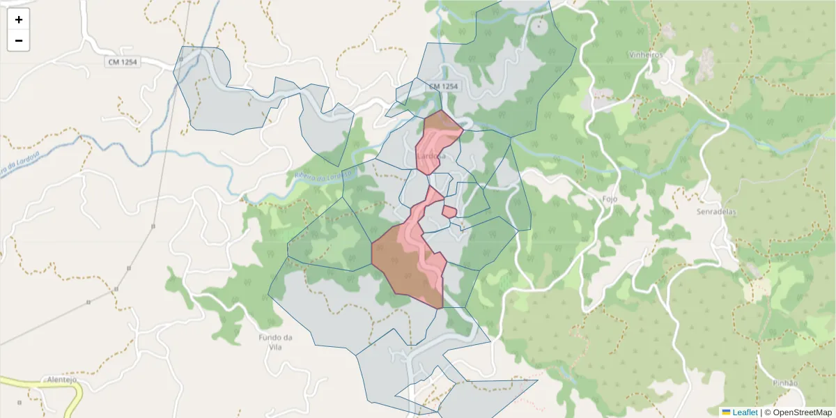 Mapa detalhado do código postal 4630-693 com limites, códigos postais vizinhos e agências dos correios