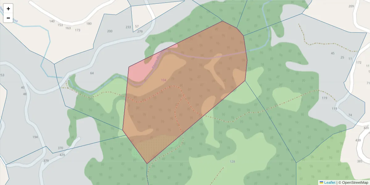Mapa detalhado do código postal 4630-721 com limites, códigos postais vizinhos e agências dos correios