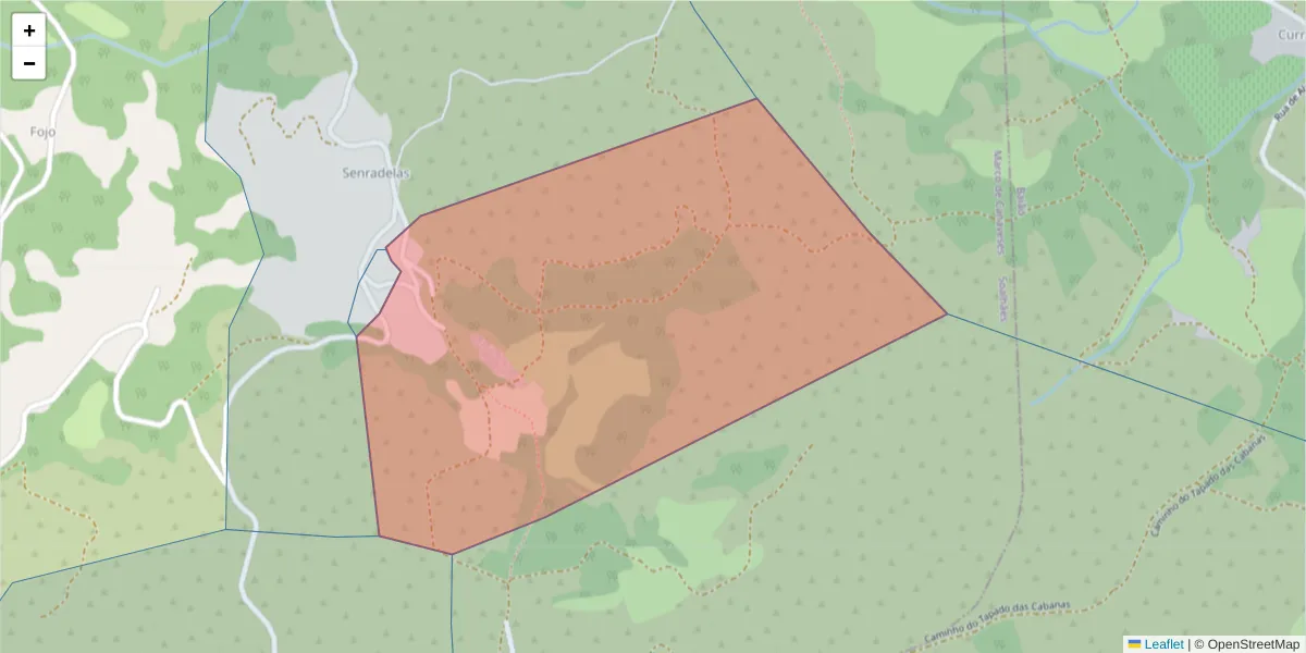 Mapa detalhado do código postal 4630-737 com limites, códigos postais vizinhos e agências dos correios