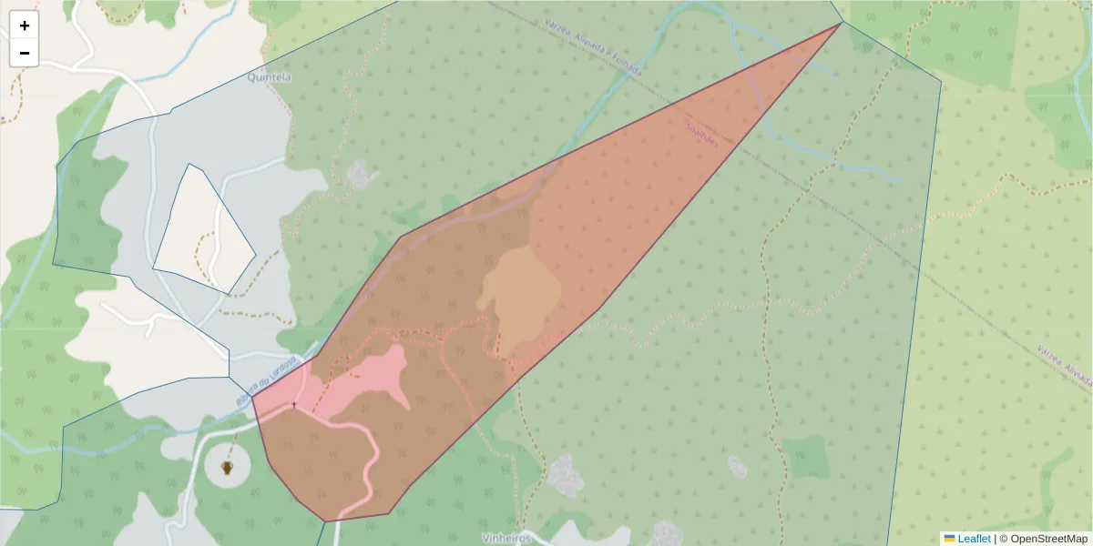 Mapa detalhado do código postal 4630-768 com limites, códigos postais vizinhos e agências dos correios