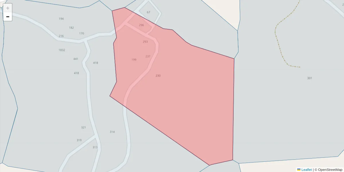 Mapa detalhado do código postal 4635-104 com limites, códigos postais vizinhos e agências dos correios