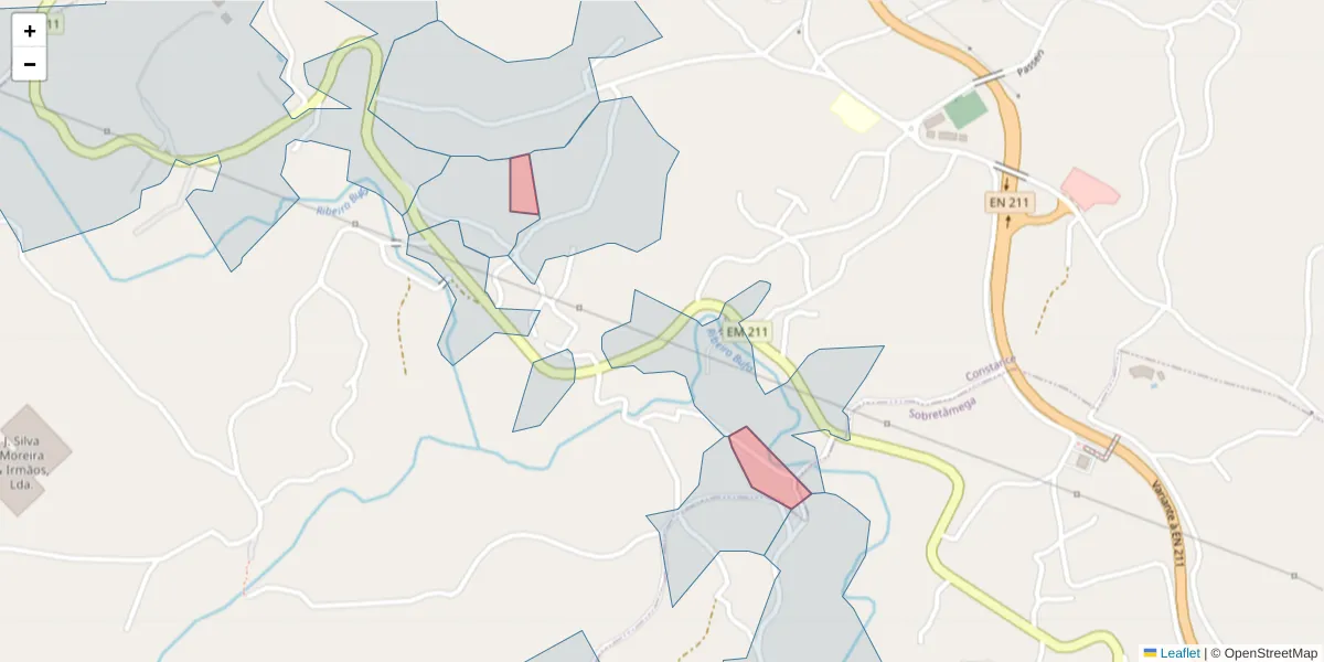 Mapa detalhado do código postal 4635-139 com limites, códigos postais vizinhos e agências dos correios