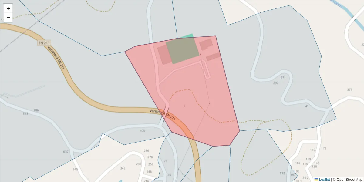Mapa detalhado do código postal 4635-141 com limites, códigos postais vizinhos e agências dos correios