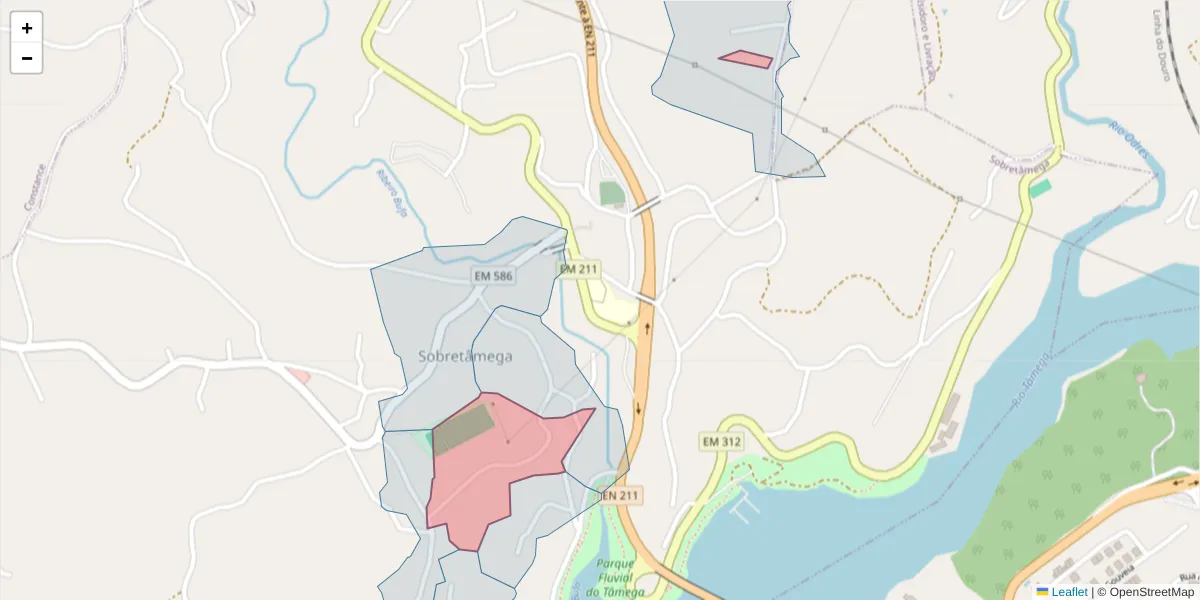 Mapa detalhado do código postal 4635-414 com limites, códigos postais vizinhos e agências dos correios