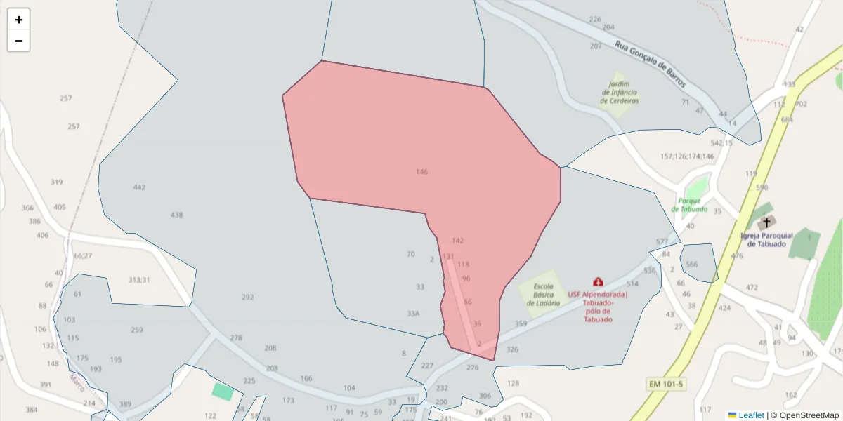 Mapa detalhado do código postal 4635-472 com limites, códigos postais vizinhos e agências dos correios