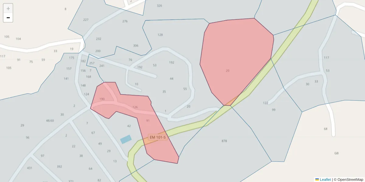 Mapa detalhado do código postal 4635-480 com limites, códigos postais vizinhos e agências dos correios