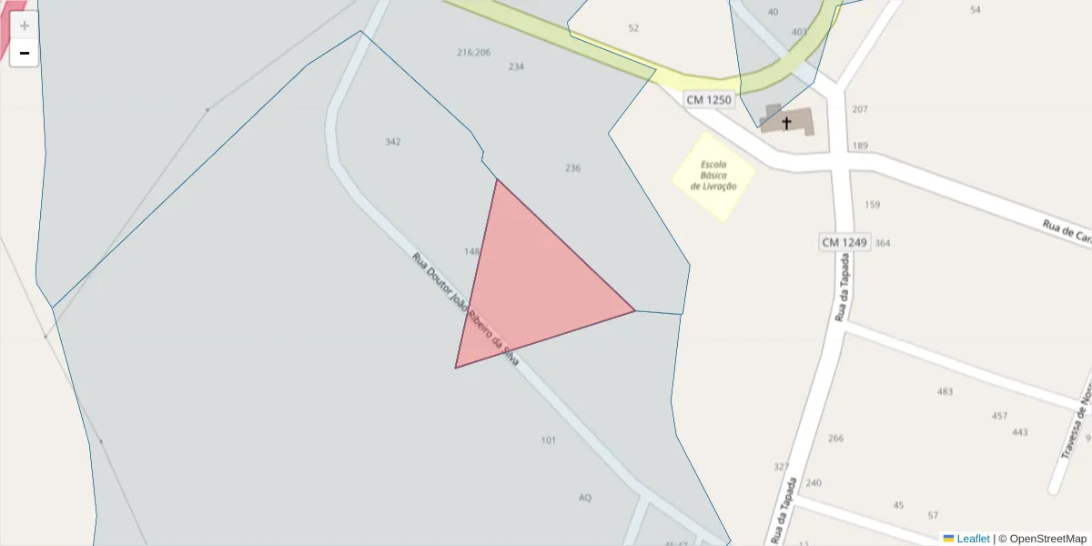 Mapa detalhado do código postal 4635-510 com limites, códigos postais vizinhos e agências dos correios