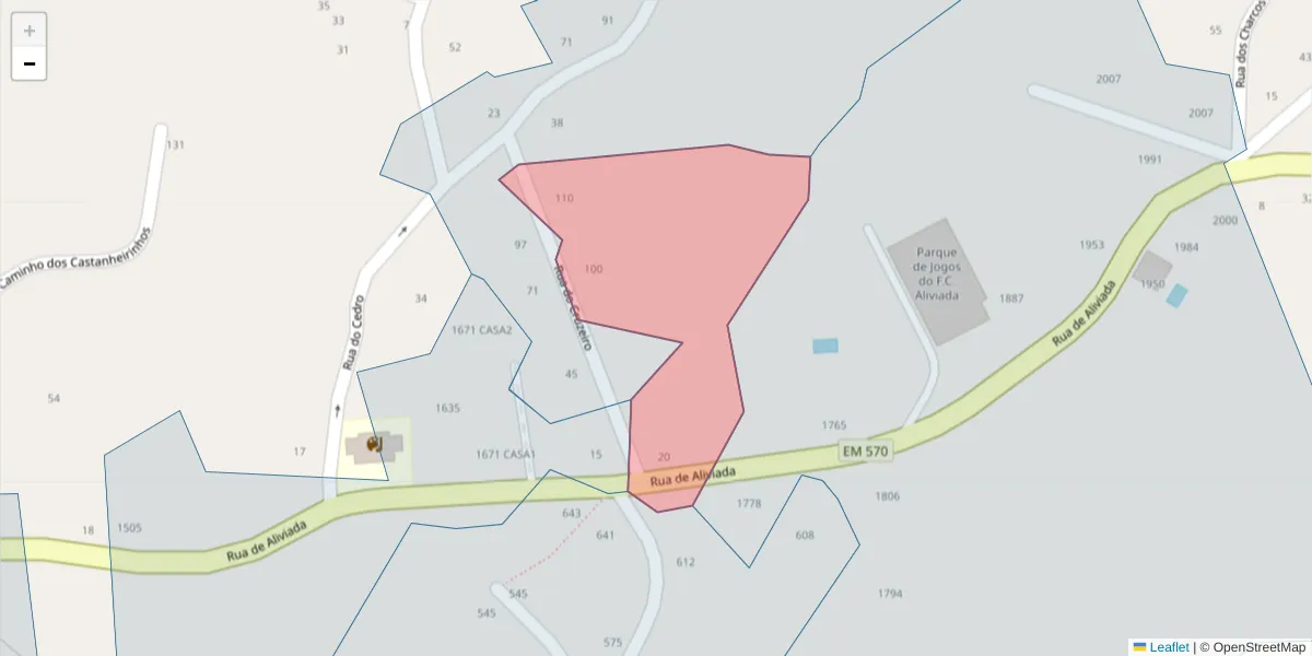 Mapa detalhado do código postal 4635-578 com limites, códigos postais vizinhos e agências dos correios