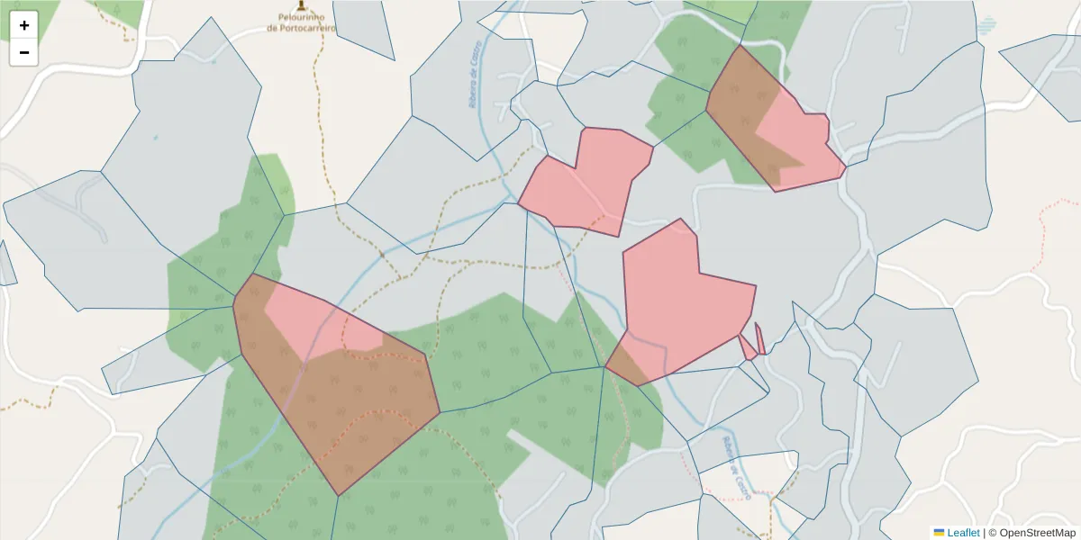 Mapa detalhado do código postal 4635-669 com limites, códigos postais vizinhos e agências dos correios