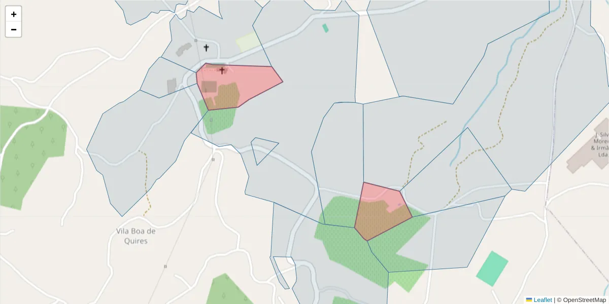 Mapa detalhado do código postal 4635-709 com limites, códigos postais vizinhos e agências dos correios