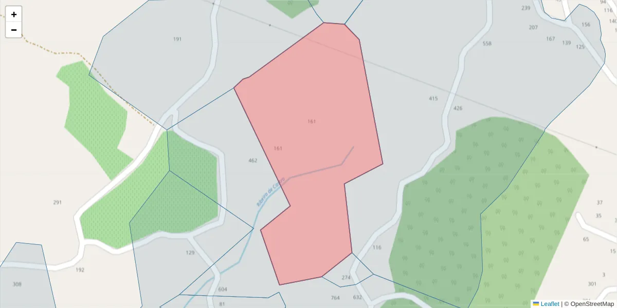 Mapa detalhado do código postal 4635-716 com limites, códigos postais vizinhos e agências dos correios