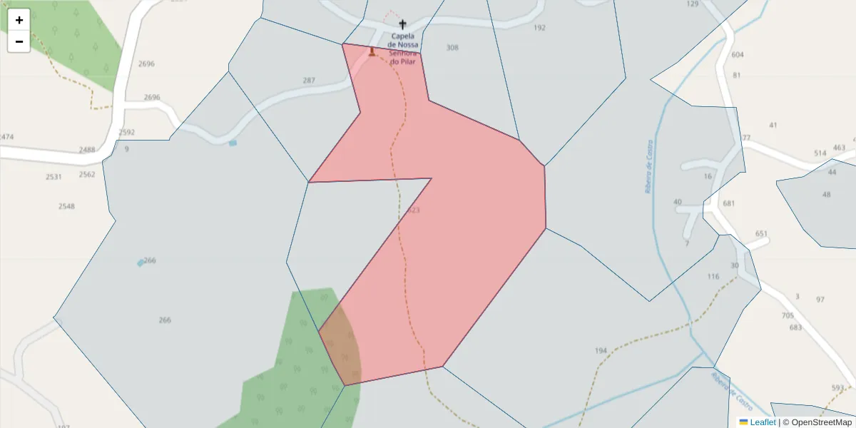 Mapa detalhado do código postal 4635-728 com limites, códigos postais vizinhos e agências dos correios