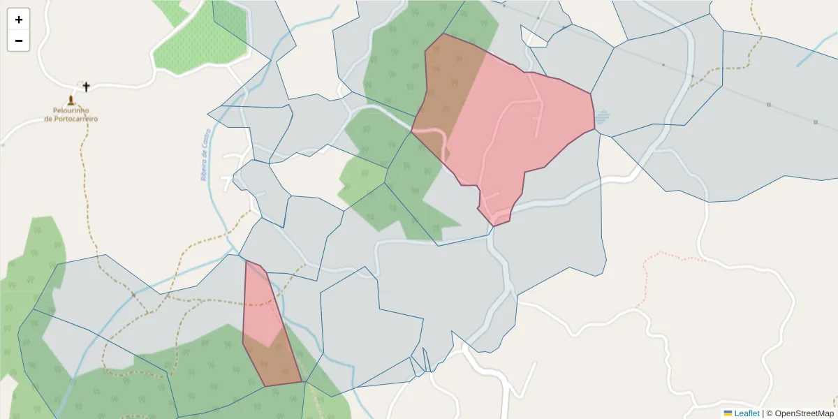 Mapa detalhado do código postal 4635-754 com limites, códigos postais vizinhos e agências dos correios