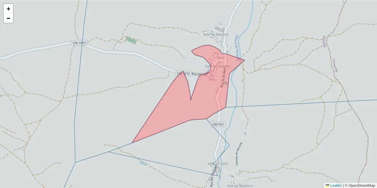 Mapa detalhado do código postal 6040-079 com limites, códigos postais vizinhos e agências dos correios