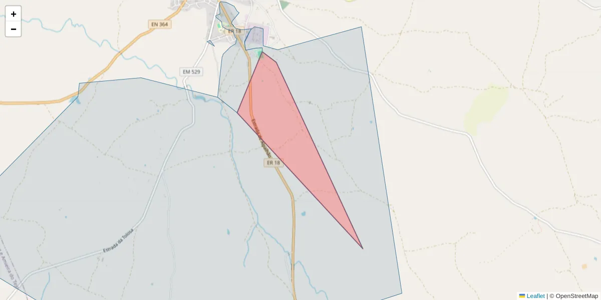 Mapa detalhado do código postal 6050-301 com limites, códigos postais vizinhos e agências dos correios