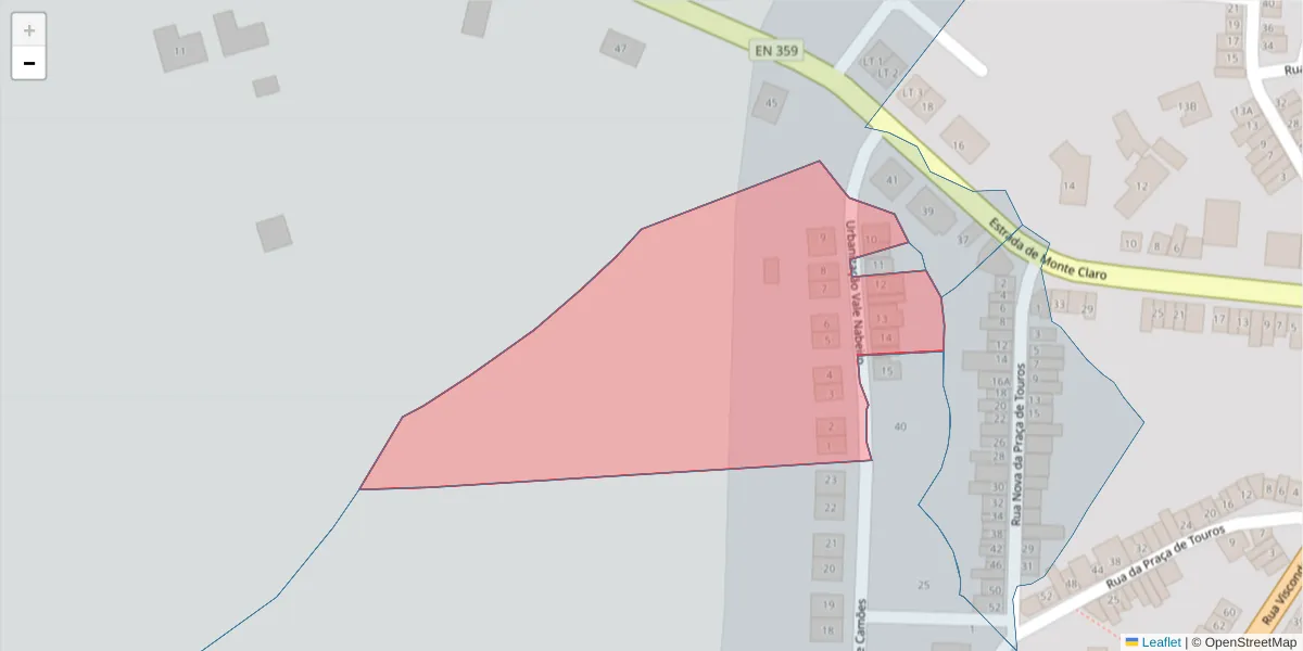 Mapa detalhado do código postal 6050-356 com limites, códigos postais vizinhos e agências dos correios