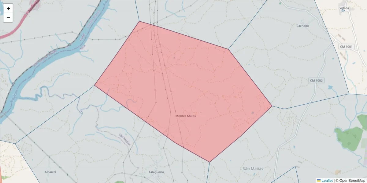 Mapa detalhado do código postal 6050-475 com limites, códigos postais vizinhos e agências dos correios