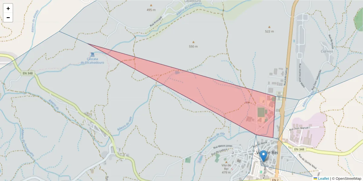 Mapa detalhado do código postal 6110-177 com limites, códigos postais vizinhos e agências dos correios