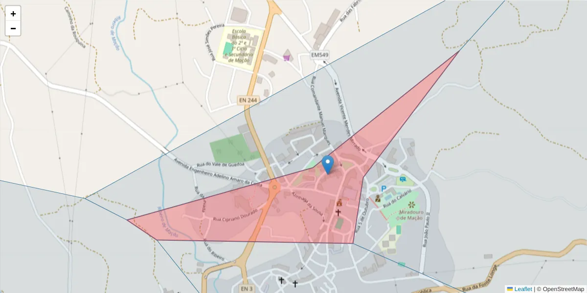 Mapa detalhado do código postal 6120-750 com limites, códigos postais vizinhos e agências dos correios