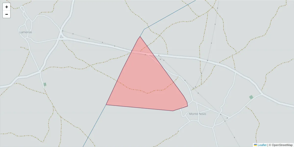 Mapa detalhado do código postal 6320-235 com limites, códigos postais vizinhos e agências dos correios