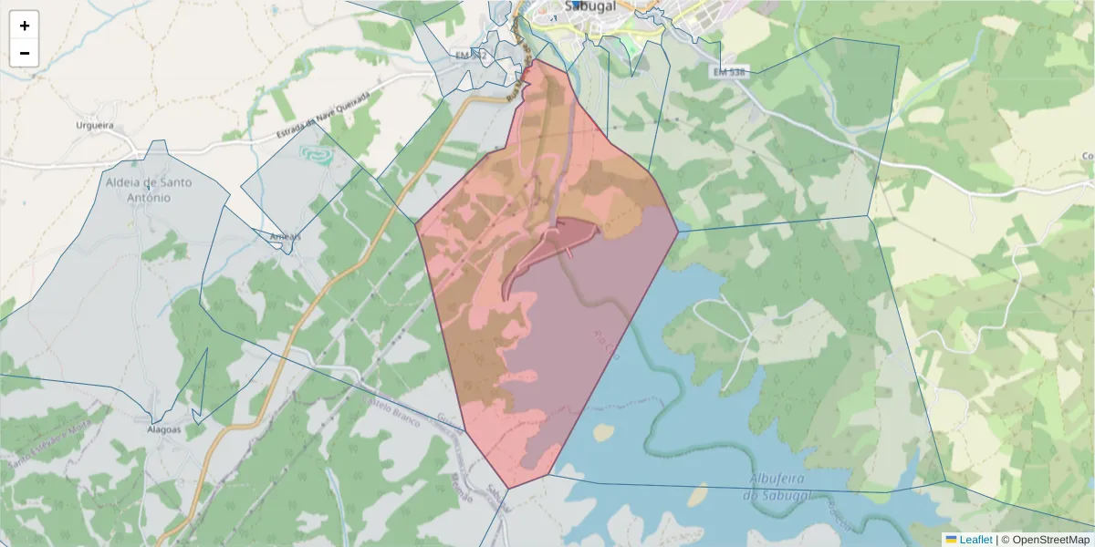 Mapa detalhado do código postal 6320-384 com limites, códigos postais vizinhos e agências dos correios