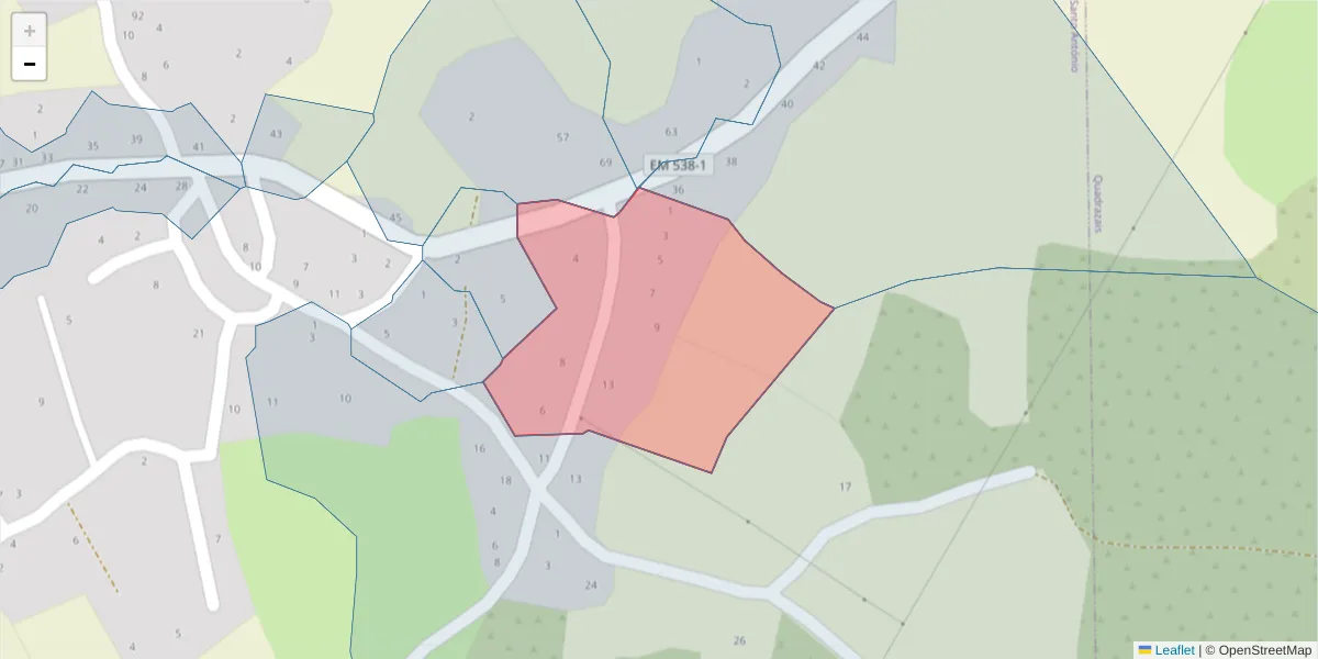 Mapa detalhado do código postal 6320-476 com limites, códigos postais vizinhos e agências dos correios