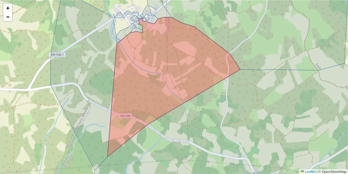 Mapa detalhado do código postal 6320-479 com limites, códigos postais vizinhos e agências dos correios