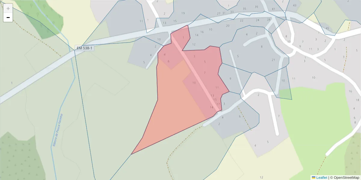 Mapa detalhado do código postal 6320-485 com limites, códigos postais vizinhos e agências dos correios