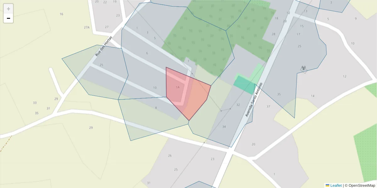 Mapa detalhado do código postal 6320-700 com limites, códigos postais vizinhos e agências dos correios