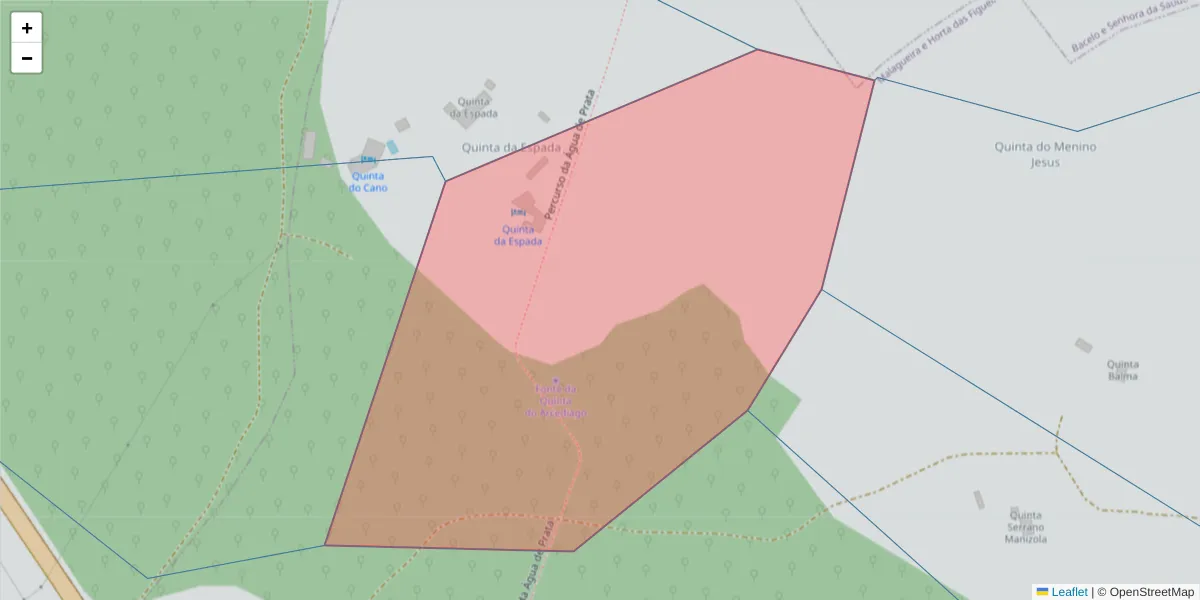 Mapa detalhado do código postal 7002-501 com limites, códigos postais vizinhos e agências dos correios