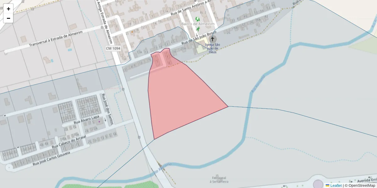 Mapa detalhado do código postal 7005-193 com limites, códigos postais vizinhos e agências dos correios