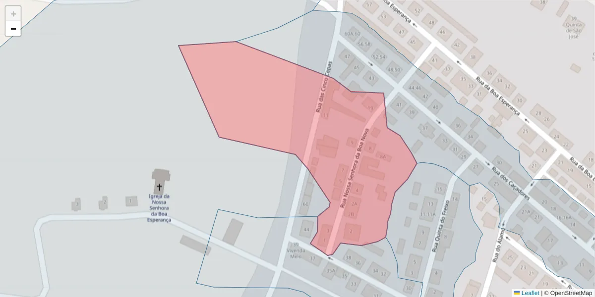 Mapa detalhado do código postal 7005-565 com limites, códigos postais vizinhos e agências dos correios