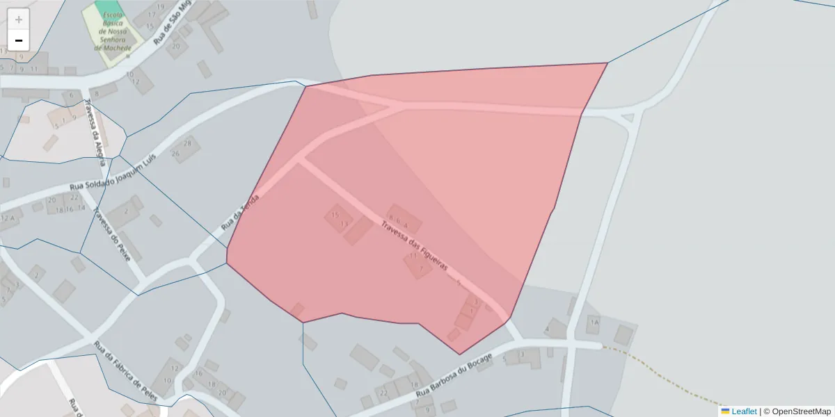 Mapa detalhado do código postal 7005-699 com limites, códigos postais vizinhos e agências dos correios