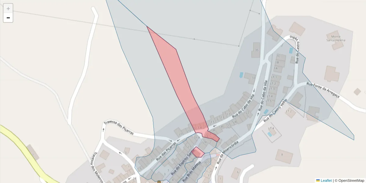 Mapa detalhado do código postal 7040-019 com limites, códigos postais vizinhos e agências dos correios