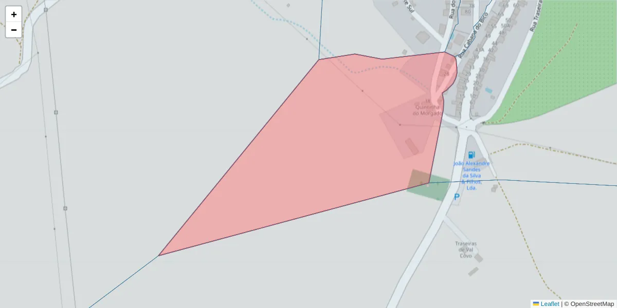 Mapa detalhado do código postal 7040-211 com limites, códigos postais vizinhos e agências dos correios