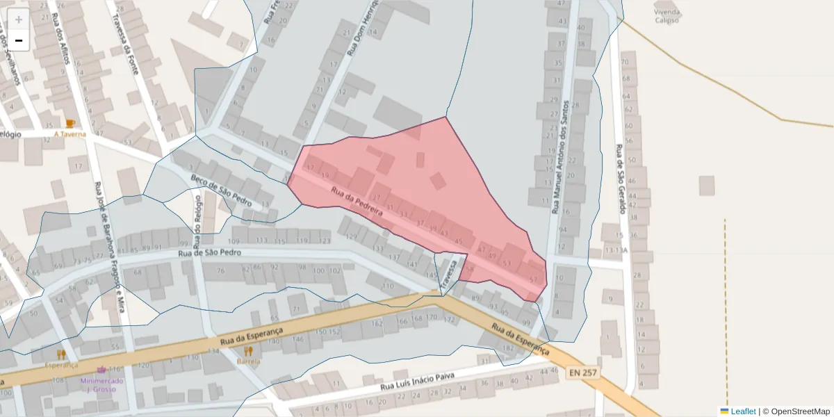 Mapa detalhado do código postal 7090-031 com limites, códigos postais vizinhos e agências dos correios