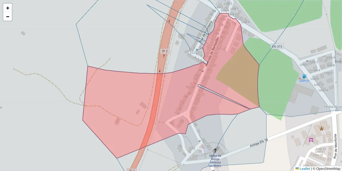 Mapa detalhado do código postal 7100-680 com limites, códigos postais vizinhos e agências dos correios