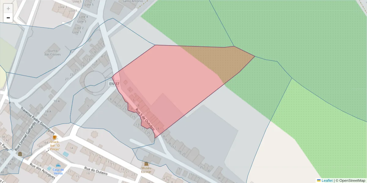 Mapa detalhado do código postal 7100-693 com limites, códigos postais vizinhos e agências dos correios