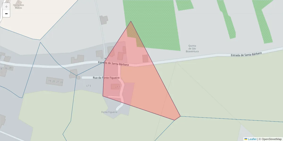 Mapa detalhado do código postal 7150-247 com limites, códigos postais vizinhos e agências dos correios