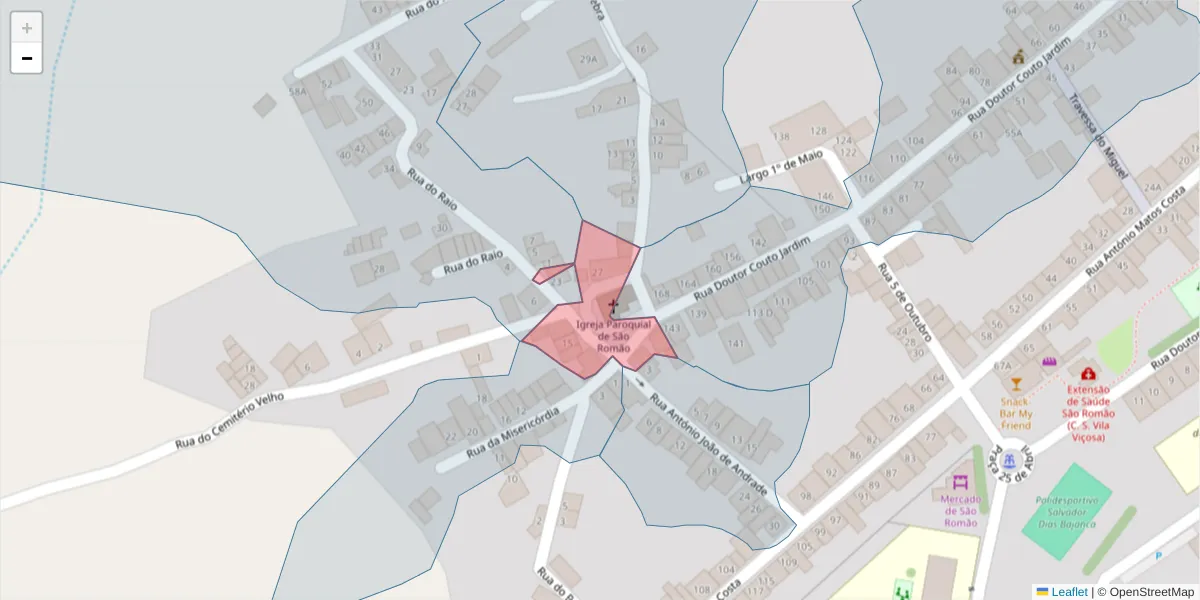 Mapa detalhado do código postal 7160-132 com limites, códigos postais vizinhos e agências dos correios