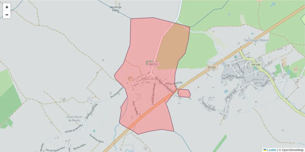 Mapa detalhado do código postal 7200-012 com limites, códigos postais vizinhos e agências dos correios