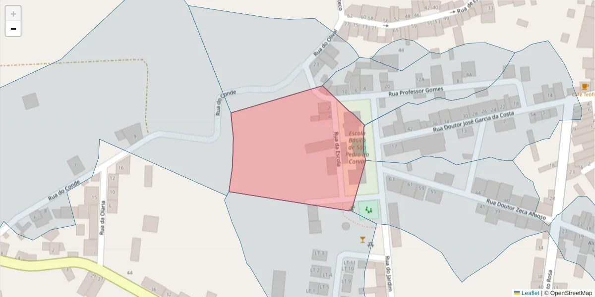 Mapa detalhado do código postal 7200-121 com limites, códigos postais vizinhos e agências dos correios