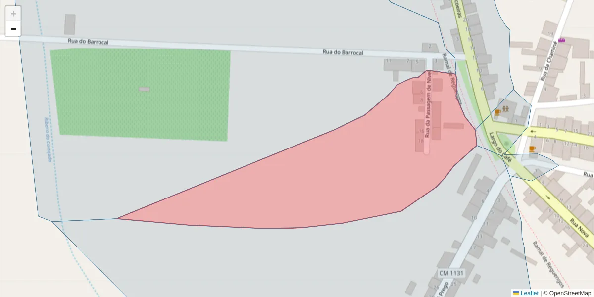 Mapa detalhado do código postal 7200-224 com limites, códigos postais vizinhos e agências dos correios