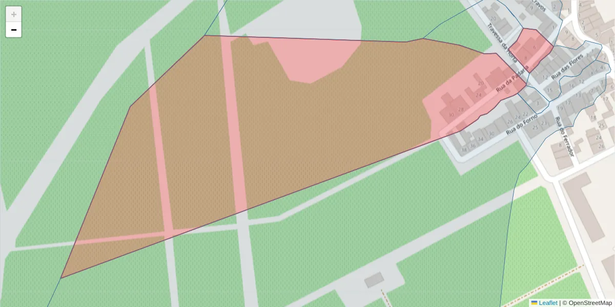 Mapa detalhado do código postal 7200-459 com limites, códigos postais vizinhos e agências dos correios