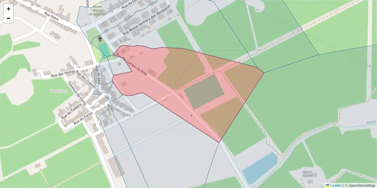 Mapa detalhado do código postal 7200-468 com limites, códigos postais vizinhos e agências dos correios