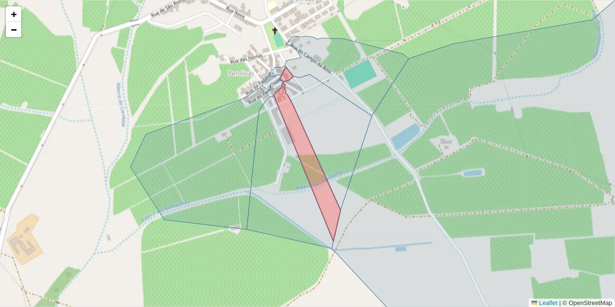 Mapa detalhado do código postal 7200-478 com limites, códigos postais vizinhos e agências dos correios